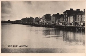 The Quay Wexford Ireland RPPC Postcard Fennell Stationer - VGC - Picture 1 of 2