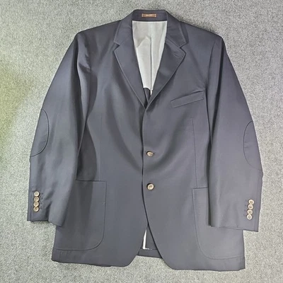 Blazer esportivo Peter Millar Crown masculino lã azul marinho CA00429 46R janela - Imagem 1 de 4