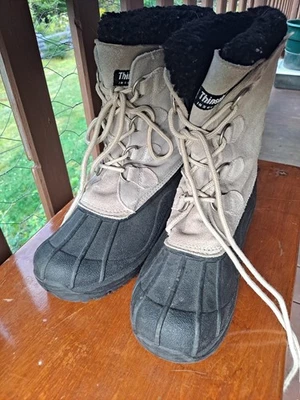 Quest Botas Zapatos Talla 10 Fawn Nieve Beige Negro Wos Pac-Fog Foto 1 de 4