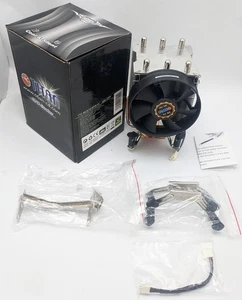 Titan  Copper Heatpipe Intel LGA 775/1156/1366 CPU Cooler, 95mm Ball Bearing Fan - Picture 1 of 14