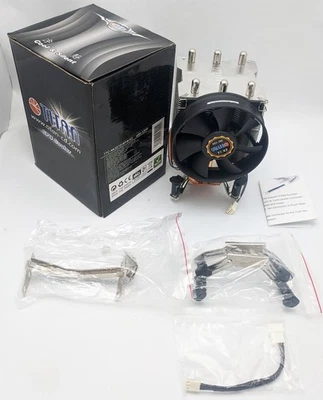 Titan  Copper Heatpipe Intel LGA 775/1156/1366 CPU Cooler, 95mm Ball Bearing Fan - Image 1 of 4