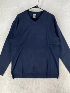 True Classic Pullover Large blau elegant V-Ausschnitt leichte Viskose NEU $ 60 - Bild 1 von 10