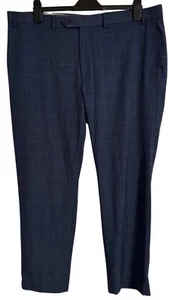 NWOT Ralph Lauren Business Dress Pants Men 40W/30L Navy Blue Striped Stretch Fit - Picture 1 of 5