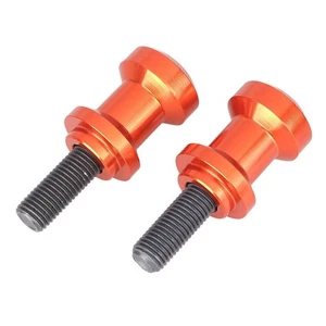 10 mm Moto Schwingenspulen Slider für KAWASAKI Z750S/R Z1000 ZX-6R ZX-10R Orange - Picture 1 of 2