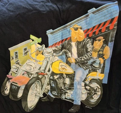 Vintage 93 MI Tour Joe Camel Harley Motorcycle T-Shirt Men XL Single Stitch NEW - image 1 of 4