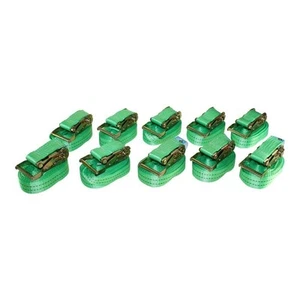 SET 10 STÜCK Zurrgurt Spanngurt mit Ratsche 6m 38mm 2t 2000kg 2000 daN einteilig - Bild 1 von 4