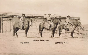 LP03 Glendive Montana Horse Wranglers Cowboys Western RPPC Postcard - Bild 1 von 2