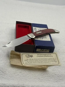 Case XX 1990 Red Bone Clasp Pocket Knife R61072 Made In USA - Picture 1 of 24