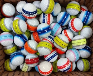 100 AAA TaylorMade •• TOUR RESPONSE with Wide COLOR-STRIPE •• Good 3A Golf Balls - Picture 1 of 5