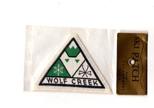 Wolf Creek Ski Club Resort, Colorado, parche vintage, embalaje original antiguo - Imagen 1 de 2
