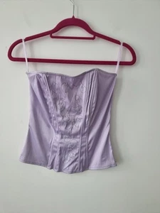 Topshop Vintage Y2k Lilac Corset Top - Picture 1 of 4