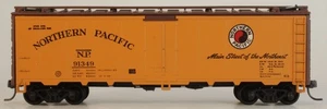 Athearn HO Northern Pacific 40' ice bunker reefer blue box 5028 NP 91349 RTR - Picture 1 of 8