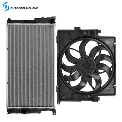 Electric Radiator & Cooling Fan Assembly Kit For 2014-2016 BMW 435i 2014-15 428i Foto 1 de 4
