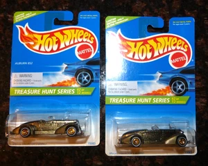 Lot Of 2 1996 Hot Wheels Treasure Hunt Cars Auburn 852 Unopend NOS Estate Find - Picture 1 of 6