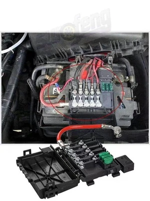 Battery Fuse Box Assembly with Fuse Blade for Volkswagen Bora Golf 1J0937550A Foto 1 de 4