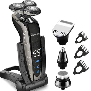 Electric Shaver Razor for Men Rechargeable 100% Waterproof Rotary for... - Picture 1 of 7