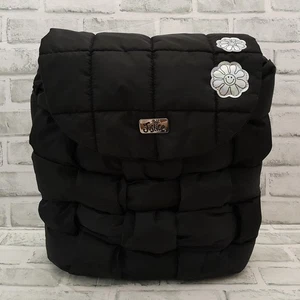 Mädchen schwarz bauschig gesteppt Rucksack 15" Justice Neu mit Etikett - Bild 1 von 14