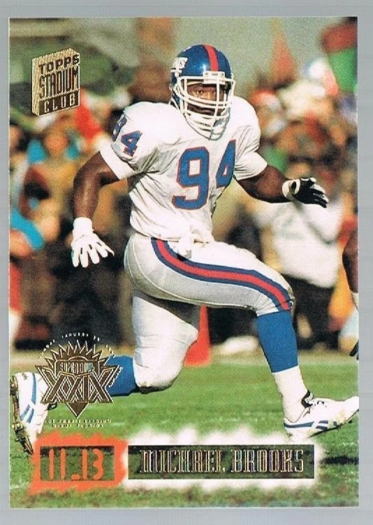 1994 TSC Super Bowl XXIX MICHAEL BROOKS #244 Giants - Image 1 of 1