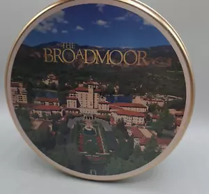 Broadmoor Hotel Colorado Springs collectible collectable metal tin storage EMPTY - Picture 1 of 10