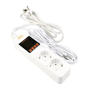 DM-808TT Dual Digital Smart Temperature Controller Power Socket AC85-250V 10A EU - Bild 1 von 7