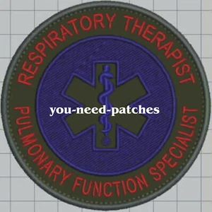 EMR NREMT Terapeuta Respiratorio Especialista en Función Pulmonar Logo Coser en Parche - Imagen 1 de 1