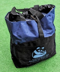 Marineblau/schwarz Multifunktionale Canvas Beuteltasche/Schultertasche Rucksack Tragetasche Neu - Bild 1 von 5