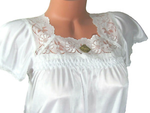 D2 White bridal Lace top baby doll camisole and shorts set Sz L