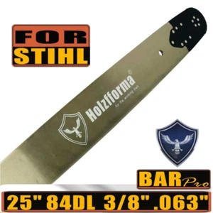 Holzfforma® Pro 3/8 .063 25inch 84 Drive Links 3003-000-9831 Guide Bar For STHL - Picture 1 of 2