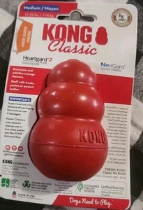 Dog Toy KONG Classic Rubber Dog Chew Toy - Medium, Red - Picture 1 of 6
