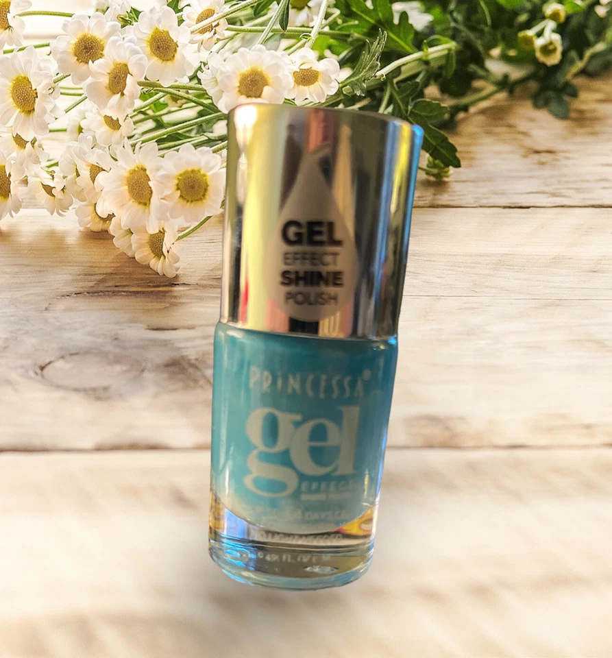 Esmalte líquido efecto gel brillo uñas * AZUL PASTEL * Foto 1 de 1