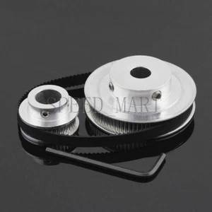GT2 80/40 Teeth Pitch2mm W6mm Timing Pulley Belt set kit Reducer Ratio 2:1 - Picture 1 of 6