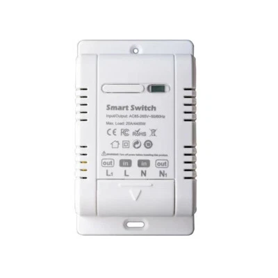 Tuya WiFi 20A Smart Switch Leitungsschutzschalter APP Fernbedienung Power Monitor - Bild 1 von 4