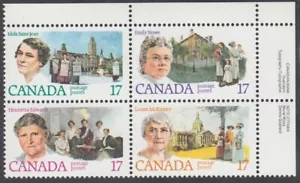Canada - #882a - Canadian Feminists Plate Block - MNH - Picture 1 of 1