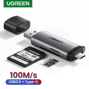 Ugreen USB 3.0 Type-C Card Reader SD TF CF MS Micro SD Memory Card USB Adapter - Picture 1 of 24