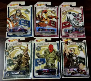Hot Wheels 2018 Marvel Pop Culture Complete Set of 5 Free Ship - Picture 1 of 1
