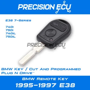 1995-1997 BMW E38 7-Series Remote Key / Cut and Programmed - Picture 1 of 3