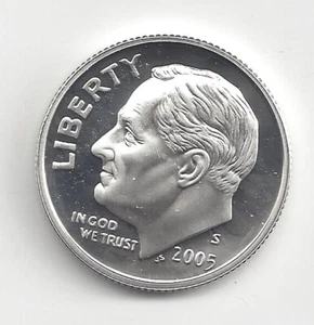 2005 S Silver Proof Roosevelt Dime - 90% Silver - Bild 1 von 2