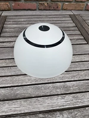 West Elm Sculptural Metal Shade Only Flat White Small 11 1/4” dia Pendant Read - Image 1 of 4