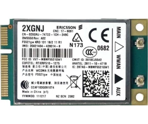 Dell Ericsson 5550 DW5550 Wireless 3G WCDMA Mini-PCIe WiFi Card 2XGNJ 02XGNJ - Picture 1 of 1