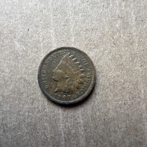 Centavo cabeza india raro 1907 - Imagen 1 de 2