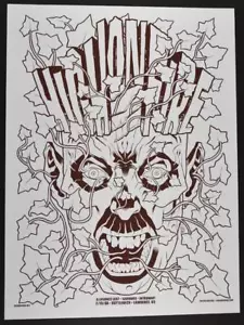 High on Fire Concert Poster Brian Ewing Art Print Silkscreen 2008 BLACKLINE - Picture 1 of 3