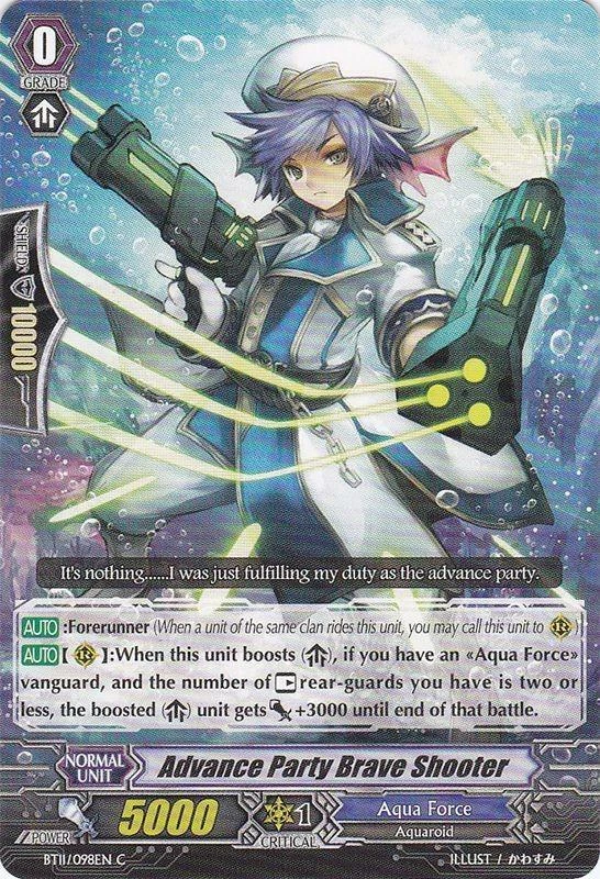 4 x Advance Party Brave Shooter - BT11/098EN - C Near Mint / Mint, English - Image 1 of 1