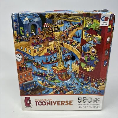 Rompecabezas de 550 piezas sellado Steve Skelton's Tooniverse todos los perros deben estar con correa Foto 1 de 4