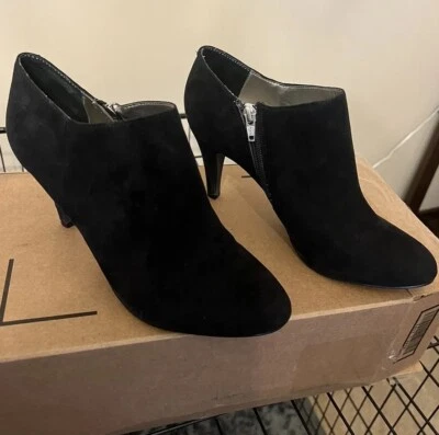 a.n.a.  Zapatos de tacón alto CHARLIE Shooties/Botines negros talla 9,5 con caja original Foto 1 de 4