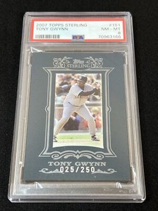 2007 Topps Sterling /250 Tony Gwynn #151 HOF PSA 8 POP 1 San Diego Padres GOAT