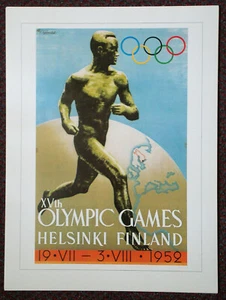 Olympic Poster Helsiny Finland 1996 For The Summer Games in Atlanta Georgia 1996 - Picture 1 of 2