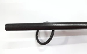 ASTA SOFFIETTO PER CAMINO IN FERRO Ø 16 MM CM  75 CON GANCIO (38068) - Foto 1 di 2