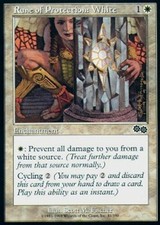 MTG magic cards 2x x2 Light Play, English Rune of Protection: White Urza's Saga