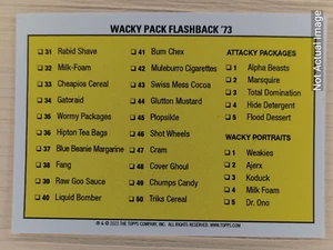 2023 Wacky Packages Flashback 73 - Mix & Match cards to save up to 30%! - Picture 1 of 44
