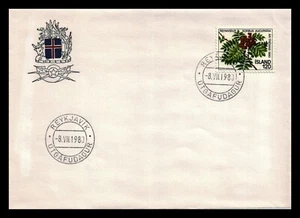 Iceland 1980 FDC, The Year of the Tree. Rowan-Twig. Lot # 1. - Picture 1 of 2